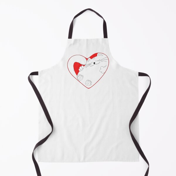 Item preview, A white kitten in a heart. Valentine's Day    designed and sold by Tasha-design.