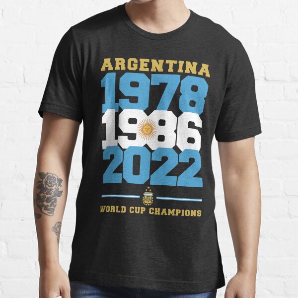 "Argentina World Cup Champions Qatar 2022" Tshirt for Sale by Zakzouk