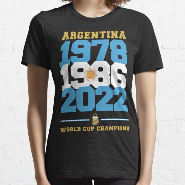 Argentina World Champions Graphic Round Neck Tshirt - Footballmonk