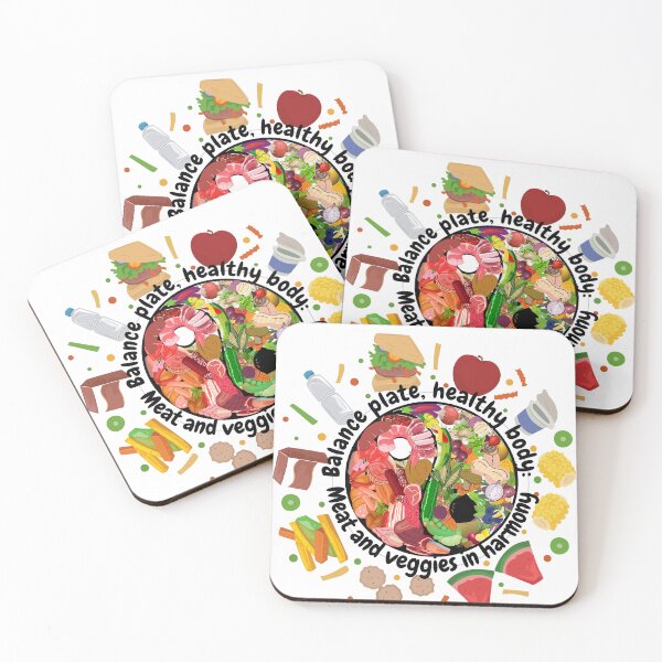 Item preview, Balance plate, healthy body: Meat and veggies in harmony designed and sold by Lewdaim.
