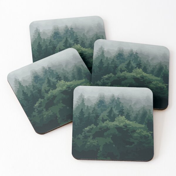 Item preview, Abstract Illustration:- Abstract Forest Wall Art-Abstract Forest Art Prints designed and sold by typoinspired.