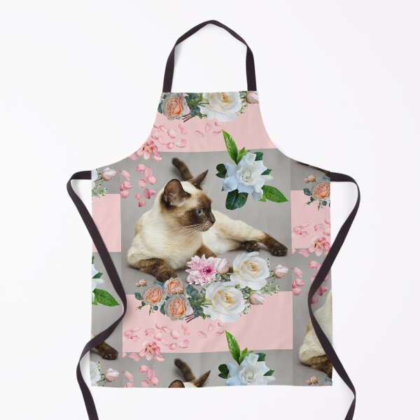 Item preview, Beautiful Siamese Cat With Flowers Breed Lover Design designed and sold by EarthArtDesigns.
