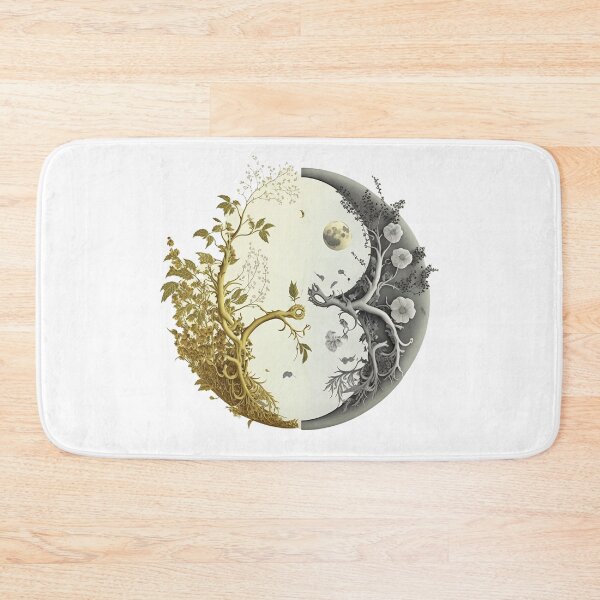 Item preview, The majestic beauty of the moon is covered with colorful flowers  designed and sold by MiarCo.