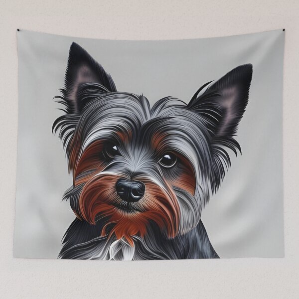 Item preview, Yorkshire Terrier, charcoal drawing 3, Ai Generated Art  designed and sold by ACC .