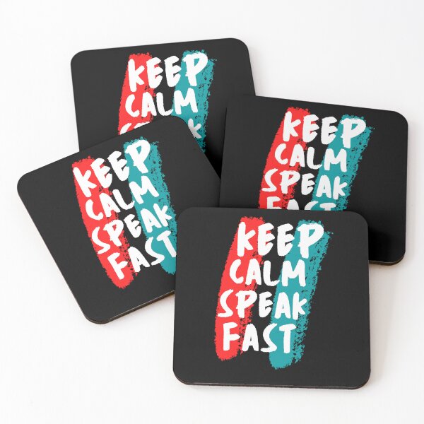 Item preview, Keep Calm And Speak Fast designed and sold by mu-art.