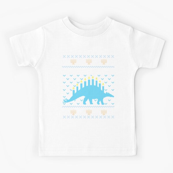 Item preview, Ugly Hanukkah Sweater, Menorasaurus, Jewish dinosaur shirt designed and sold by taraJcreative.