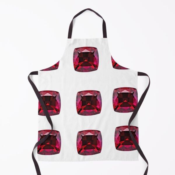 Item preview, JANUARY RED GARNET GEMS BIRTHSTONE PATTERN WHITE ART designed and sold by sharlesart.