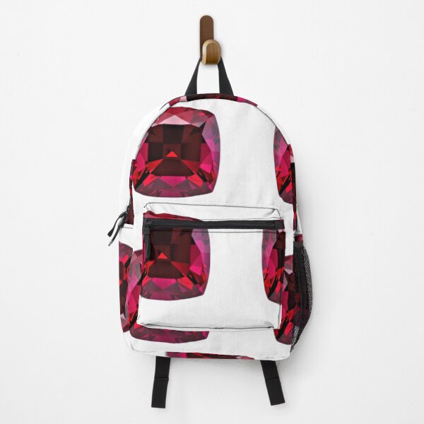 Item preview, JANUARY RED GARNET GEMS BIRTHSTONE PATTERN WHITE ART designed and sold by sharlesart.