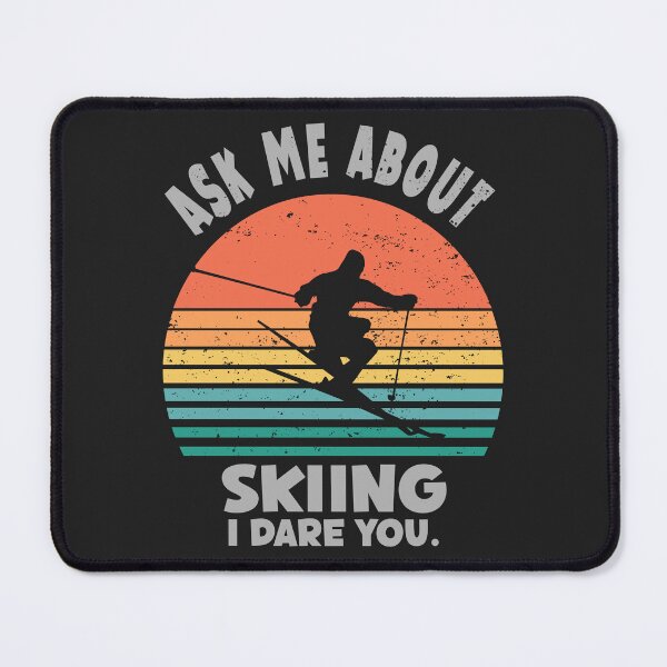 Item preview, Fun skiing retro sunset  designed and sold by TipTopTapo.