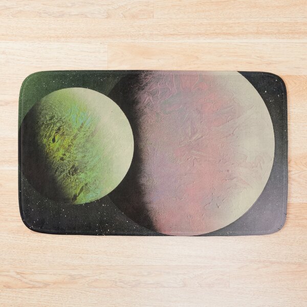 Item preview, Green and pink planet designed and sold by WoodRocksArt.