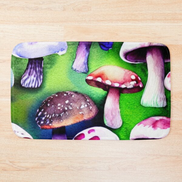 Item preview, Watercolor Mushroom Pattern designed and sold by SquishStitches.