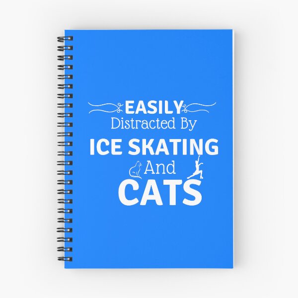 Item preview, Easily Distracted By Ice Skating And Cats Funny Ice Skater designed and sold by FirnandArt.