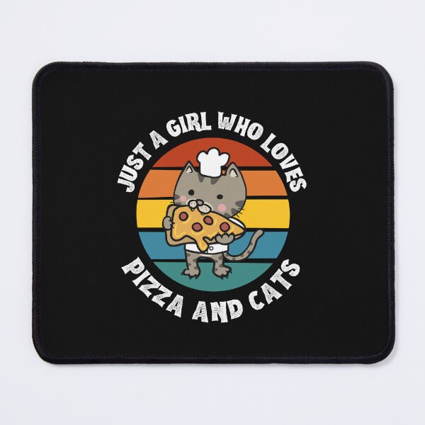Item preview, Just Girl Who Loves Cats and Pizza Cat Pet Cute Foodie Funny Happy Witty Joke Sarcastic Spiritual Animal Birthday Gift designed and sold by EpsilonEridani.
