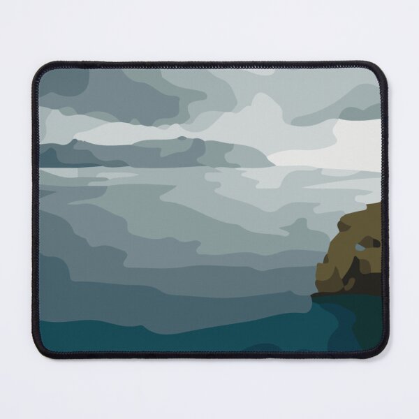 Item preview, Abstract Illustration:- Abstract Mountain Wall Art-Abstract Sea Painting designed and sold by typoinspired.