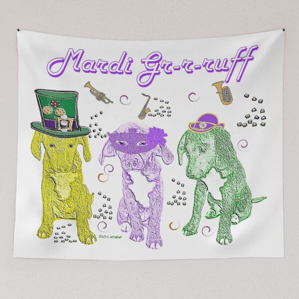 Item preview, Mardi Grrruff Dog Parade designed and sold by kristalcurt.