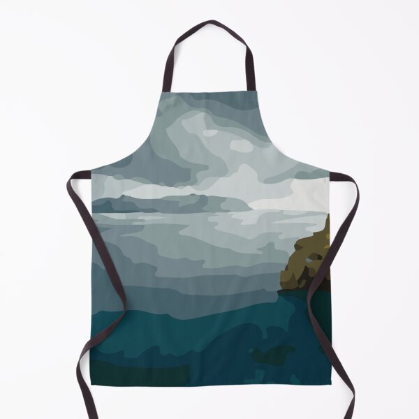 Item preview, Abstract Illustration:- Abstract Mountain Wall Art-Abstract Sea Painting designed and sold by typoinspired.
