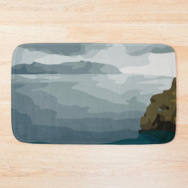 Item preview, Abstract Illustration:- Abstract Mountain Wall Art-Abstract Sea Painting designed and sold by typoinspired.