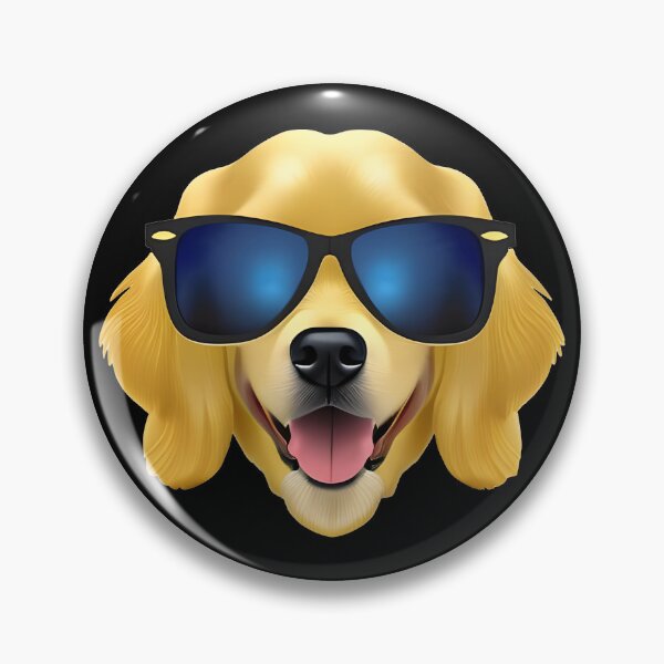 Item preview, Golden retriever wearing sunglasses, Ai Generated Art  designed and sold by ACC .