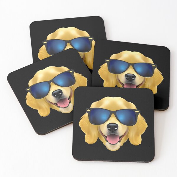 Item preview, Golden retriever wearing sunglasses, Ai Generated Art  designed and sold by ACC .