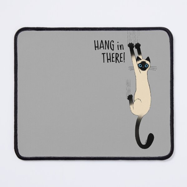 Item preview, Siamese Cat Hang in There! Funny Cat Hanging On With Claws designed and sold by Jenn Inashvili.