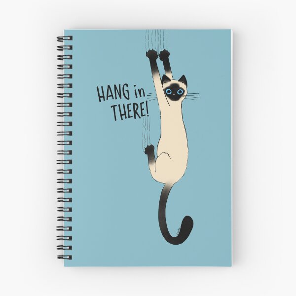 Item preview, Siamese Cat Hang in There! Funny Cat Hanging On With Claws designed and sold by Jenn Inashvili.