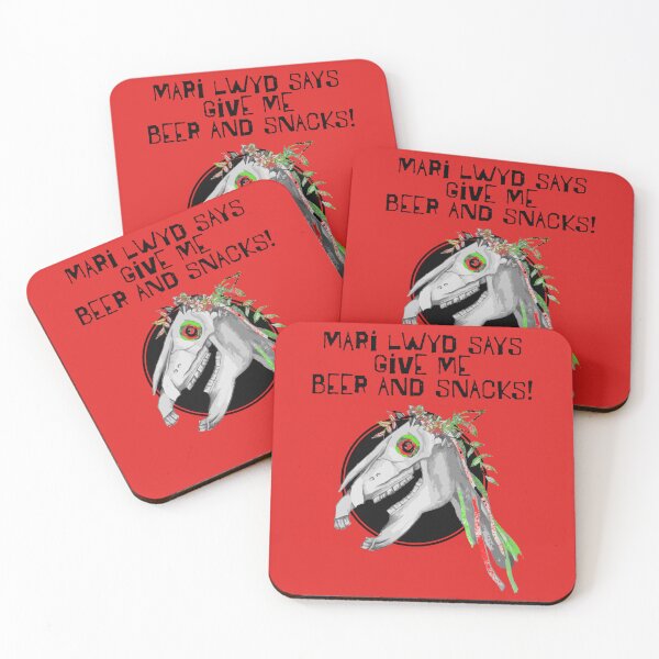 Item preview, Mari Lwyd says give me beer and snacks designed and sold by MandWthings.