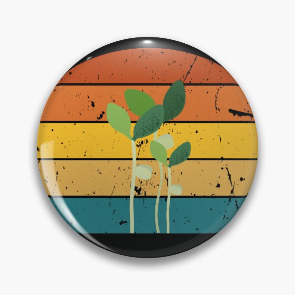 Item preview, Vibrant Retro Sunset Microgreen T-Shirt designed and sold by Minnie3d.