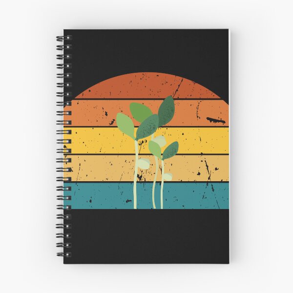 Item preview, Vibrant Retro Sunset Microgreen T-Shirt designed and sold by Minnie3d.