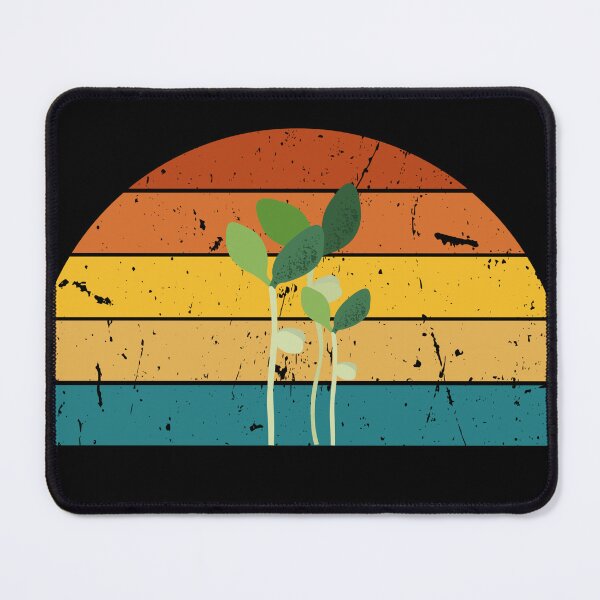 Item preview, Vibrant Retro Sunset Microgreen T-Shirt designed and sold by Minnie3d.