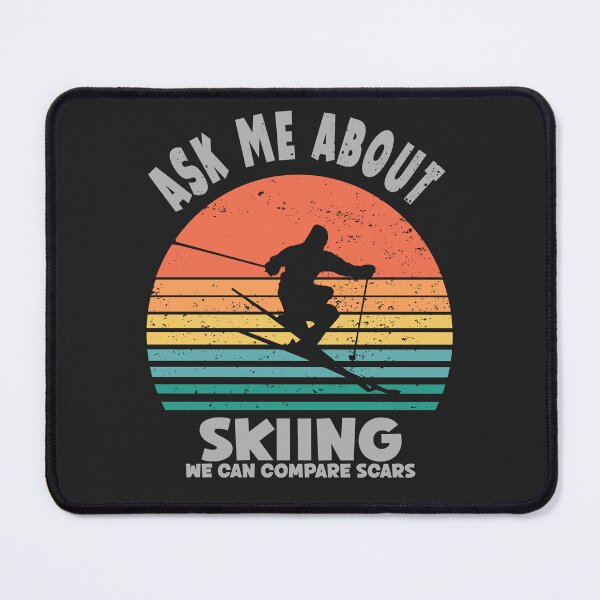 Item preview, Fun skiing retro sunset  designed and sold by TipTopTapo.