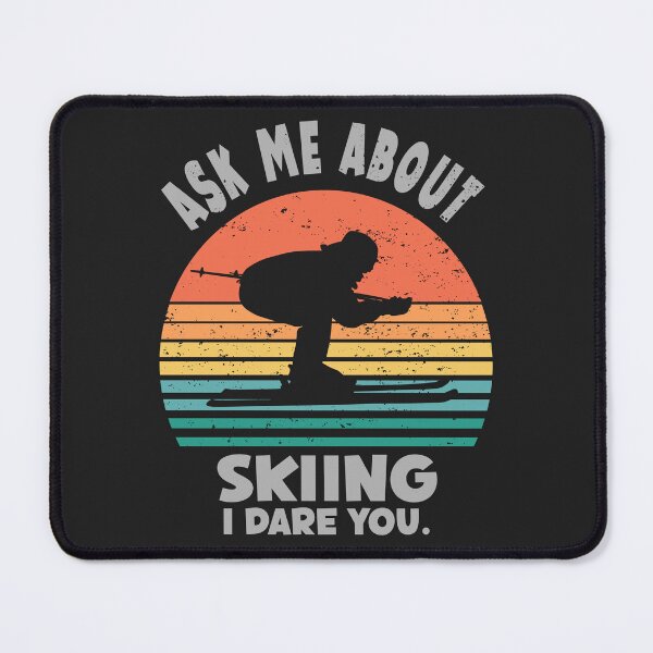 Item preview, Fun skiing retro sunset graphic designed and sold by TipTopTapo.