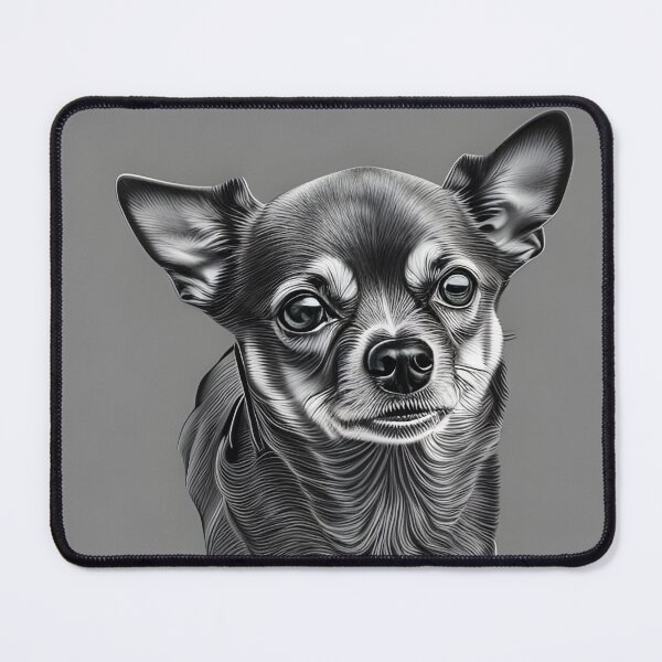 Item preview, Chihuahua, charcoal drawing 4, Ai Generated Art designed and sold by ACC .