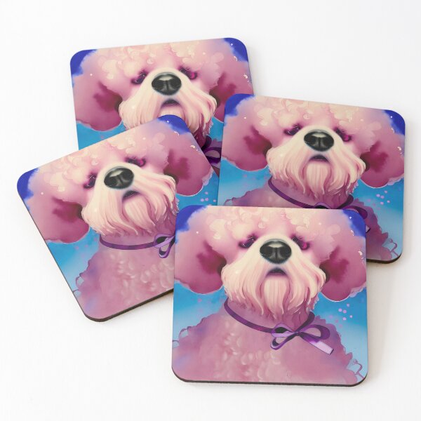 Item preview, Cute pink poodle designed and sold by WorldOfFairies.