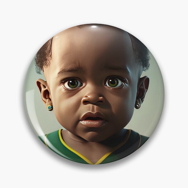 Item preview, Pele as a cute kid / A.I. Art designed and sold by AeonGraphic.
