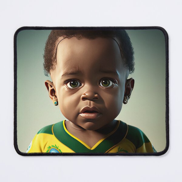 Item preview, Pele as a cute kid / A.I. Art designed and sold by AeonGraphic.