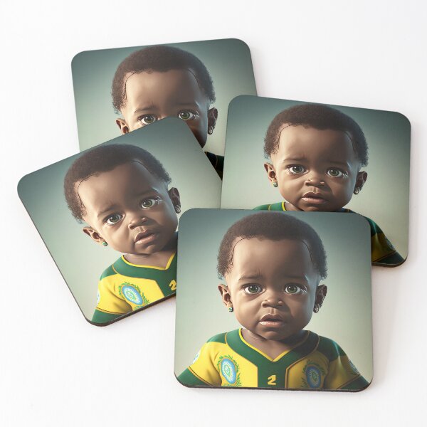 Item preview, Pele as a cute kid / A.I. Art designed and sold by AeonGraphic.