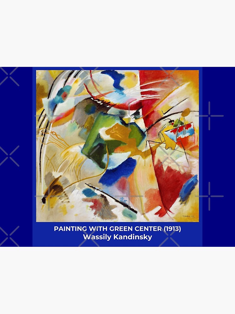 kandinsky painting with green center