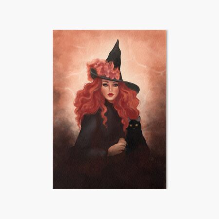 at night witch Art Board Print