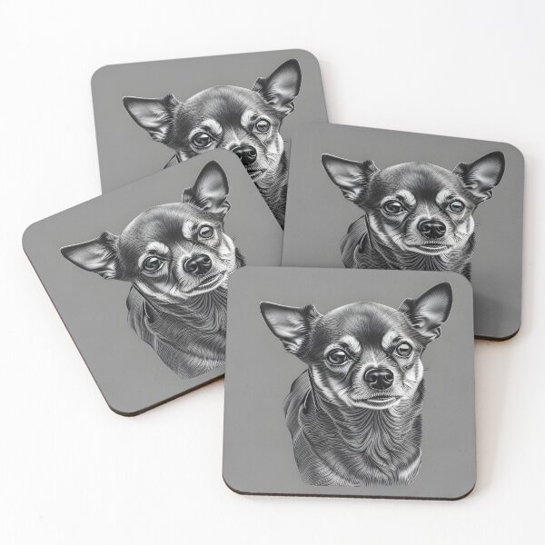 Item preview, Chihuahua, charcoal drawing 4, Ai Generated Art  designed and sold by ACC .
