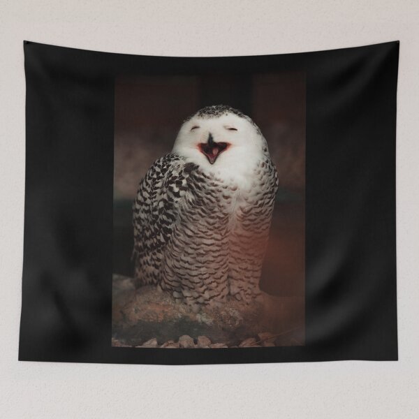 Item preview, Owl smiling designed and sold by PET-SHIRTS.
