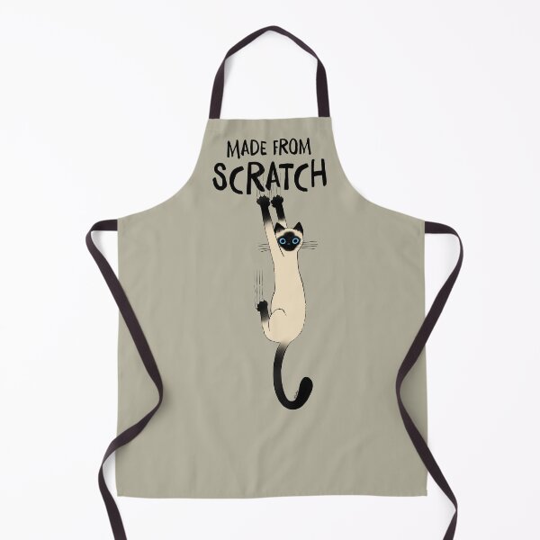 Item preview, Made From Scratch Funny Siamese Cat Hanging On With Claws designed and sold by Jenn Inashvili.