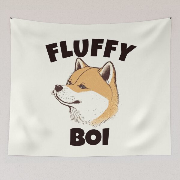 Item preview, Fluffy Boi - Cute Shiba Inu Illustration designed and sold by EnzoVectorism.
