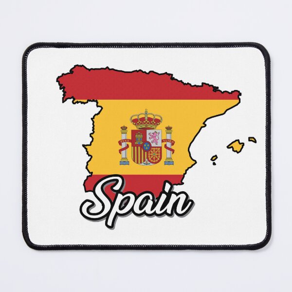 Item preview, Spain Flag Map, Patriotic Inscription, Country. designed and sold by ART-POD-PL.