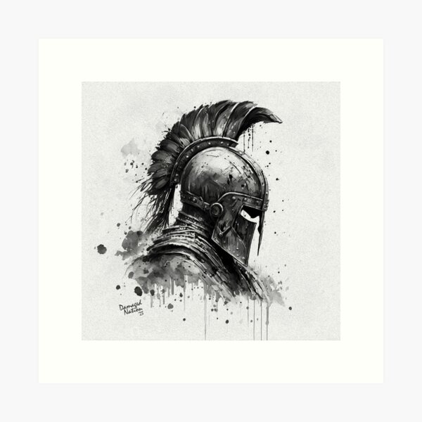 Item preview, Spartan Gladiator Helmet designed and sold by DamagedNation.