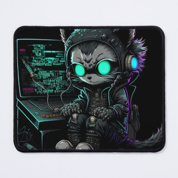 Item preview, Cyber cat hackers designed and sold by Shaani.