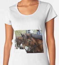 Police Horses Women's Premium T-Shirt