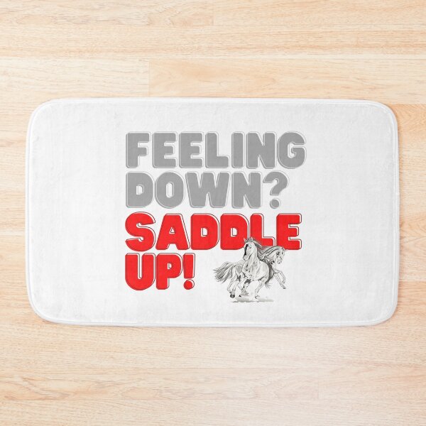 Item preview, Feeling Down Saddle Up with Running Horses designed and sold by Horse-Aholic.