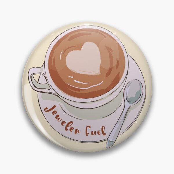 Item preview, Coffee lover heart latte jeweler fuel cute cup  designed and sold by MetalicBabe.