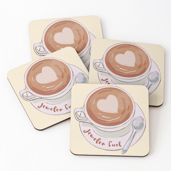 Artikelvorschau, Kaffeeliebhaber Herz Latte Juwelier Brennstoff süße Tasse entworfen und verkauft von MetalicBabe.