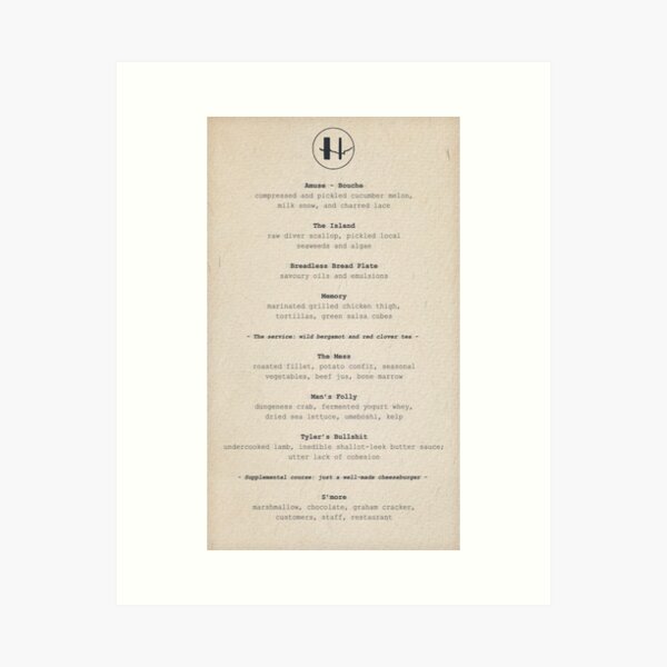 Item preview, Hawthorne Menu - The Menu 2022 designed and sold by wormfarm.
